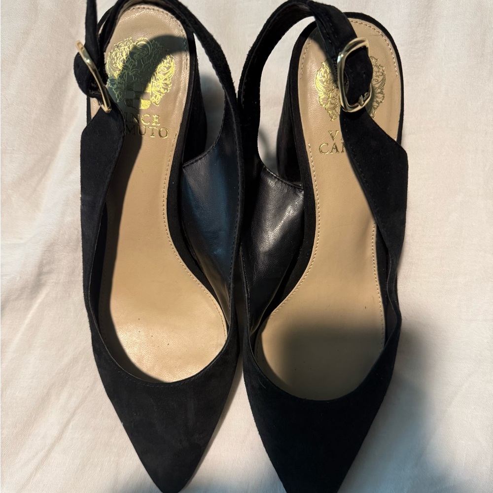 Vince Camuto Black Women's Slingback Heels